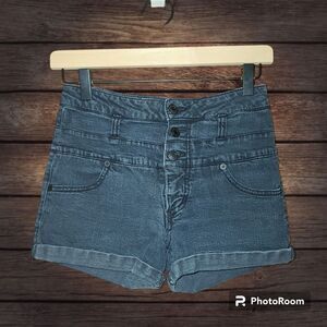 Mossimo Supply Co High Rise Shorty Jean Shorts Size 7